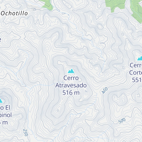 Map of Cerro Atravesado