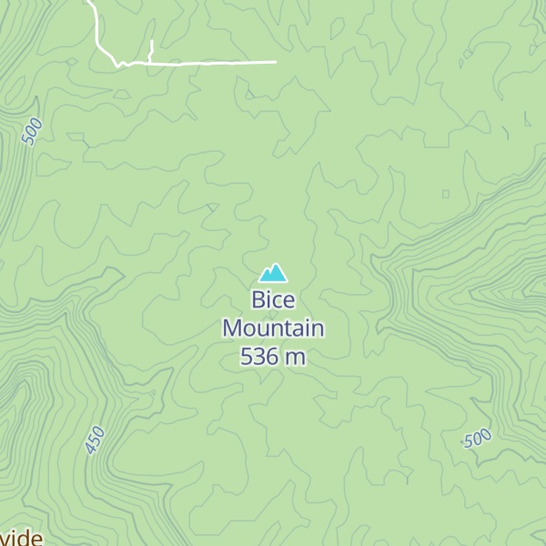 Map of Bice Mountain