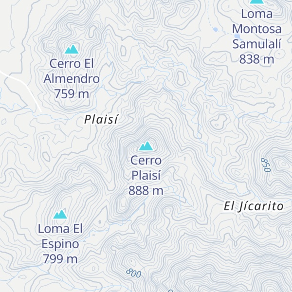 Map of Cerro Plaisí