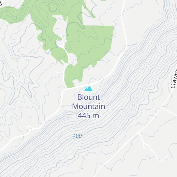 Map of Blount Mountain