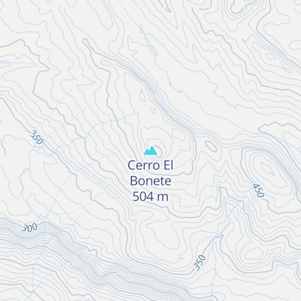 Map of Cerro El Bonete