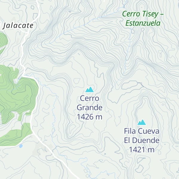 Map of Cerro Grande