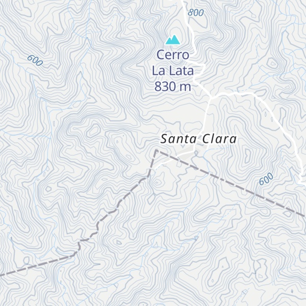 Map of Cerro Santa Clara