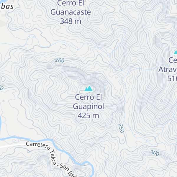 Map of Cerro El Guapinol