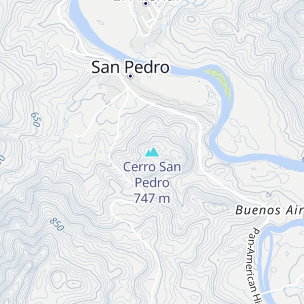 Map of Cerro San Pedro