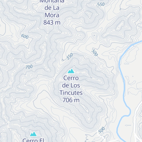 Map of Cerro de Los Tincutes
