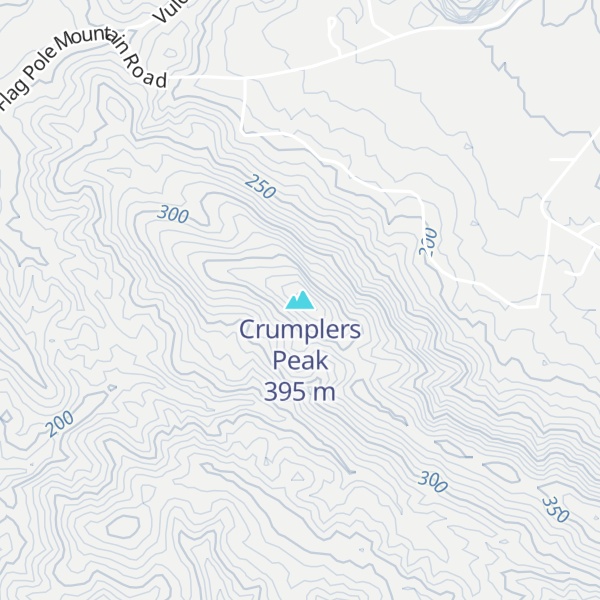 Map of Crumplers Peak