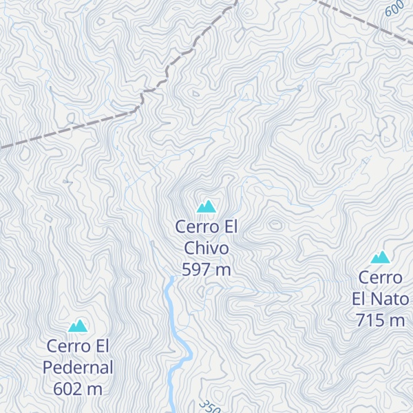 Map of Cerro El Chivo