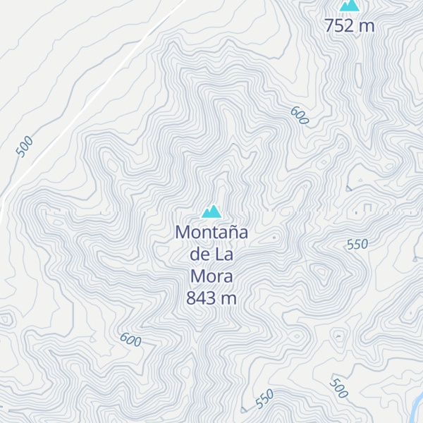 Map of Montaña de La Mora