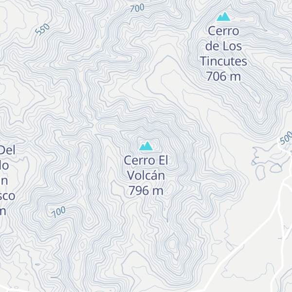 Map of Cerro El Volcán