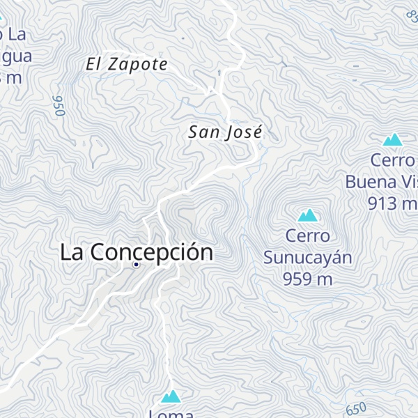 Map of Cerro El Orégano