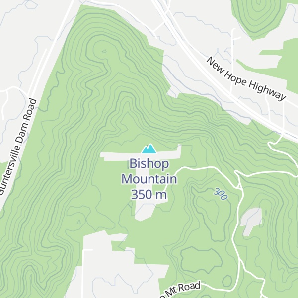 Map of Bishop Mountain