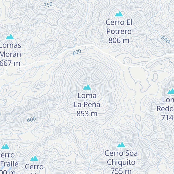Map of Loma La Peña