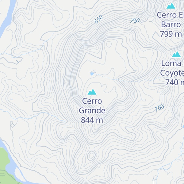 Map of Cerro Grande