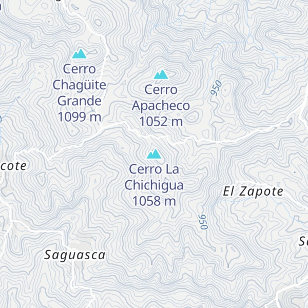 Map of Cerro La Chichigua
