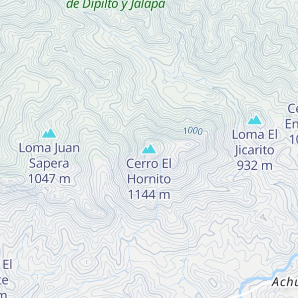 Map of Cerro El Hornito