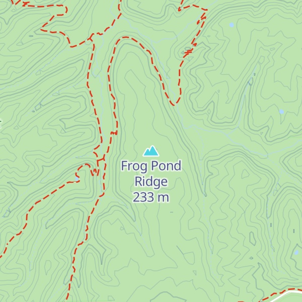 Map of Frog Pond Ridge