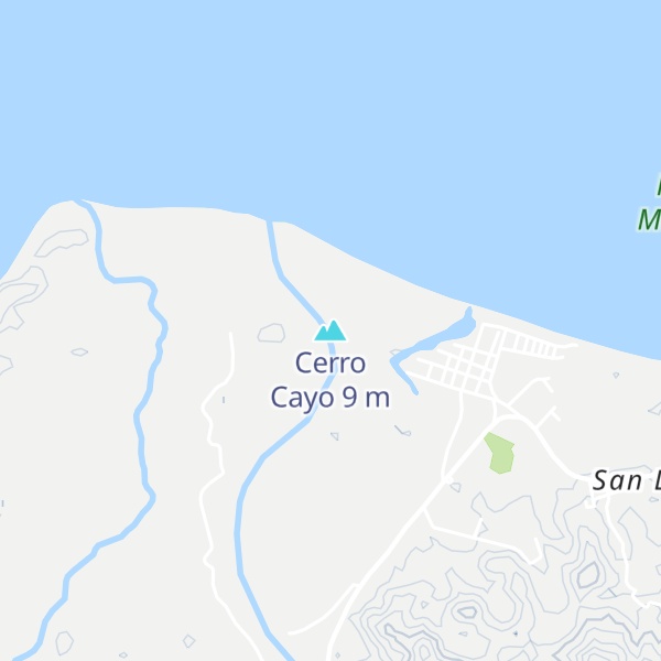 Map of Cerro Cayo