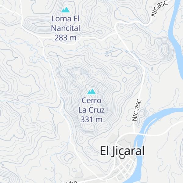 Map of Cerro La Cruz