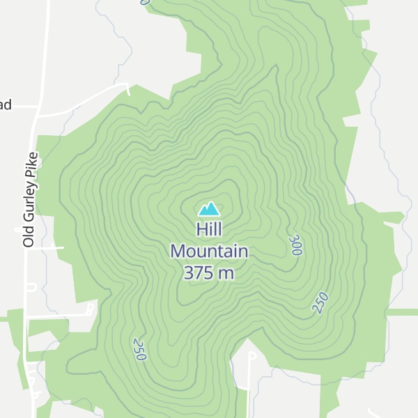 Map of Hill Mountain