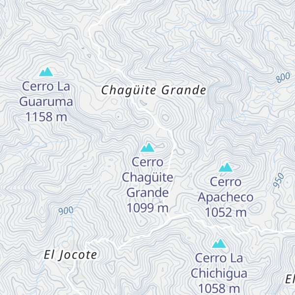 Map of Cerro Chagüite Grande