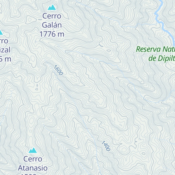 Map of Cuchilla Cañadas de Encima