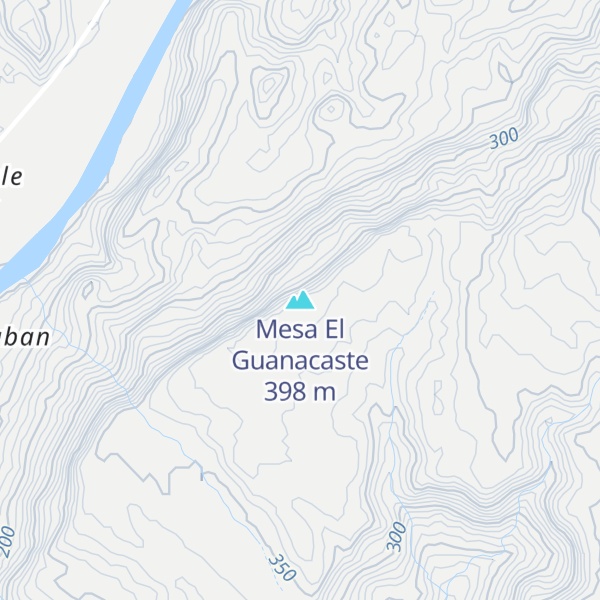 Map of Mesa El Guanacaste