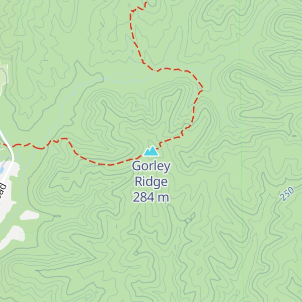 Map of Gorley Ridge