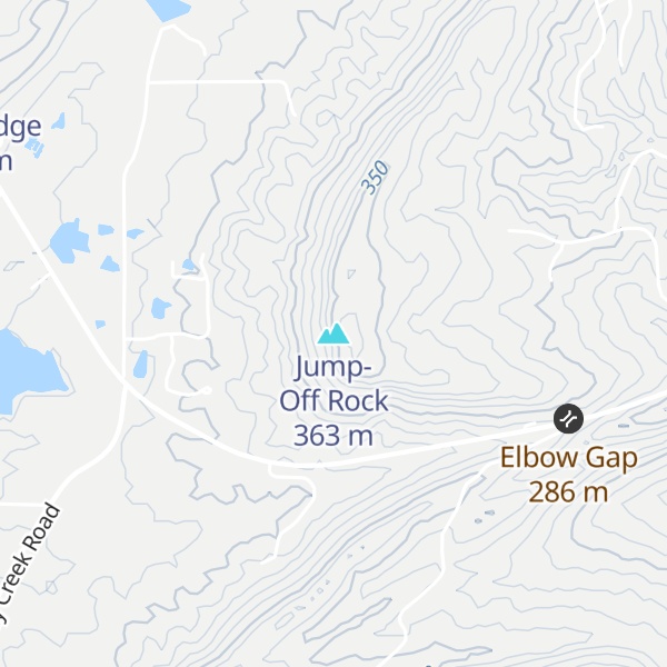 Map of Jump-Off Rock