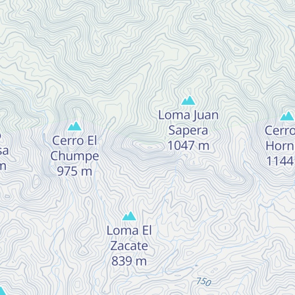 Map of Cerro El Jobo