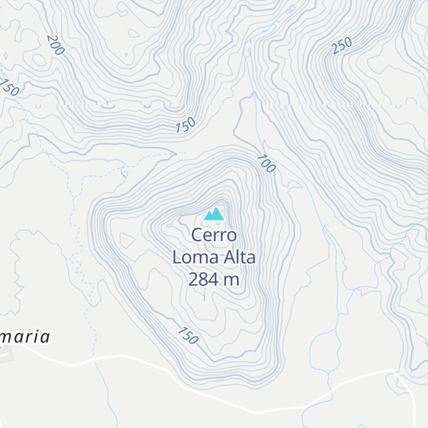 Map of Cerro Loma Alta