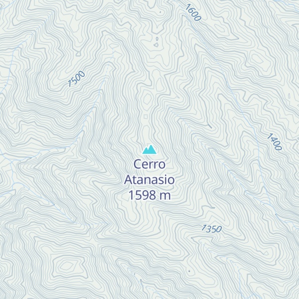 Map of Cerro Atanasio