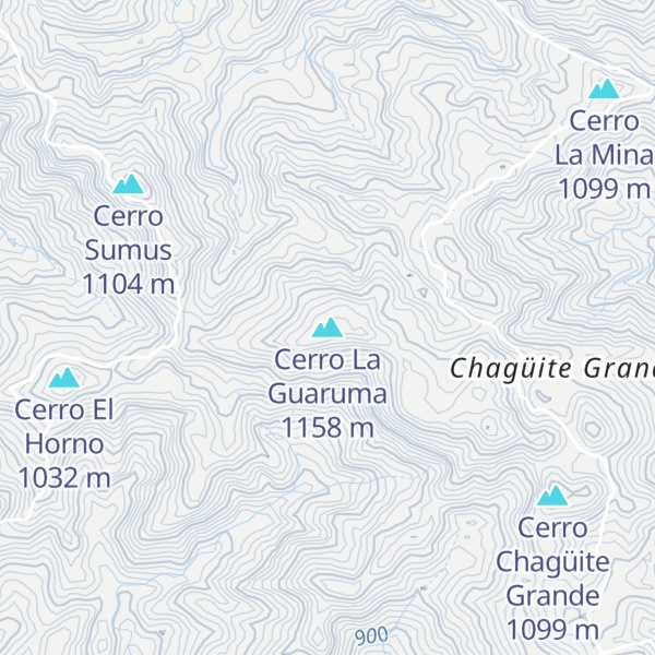 Map of Cerro La Guaruma