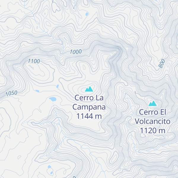 Map of Cerro La Campana