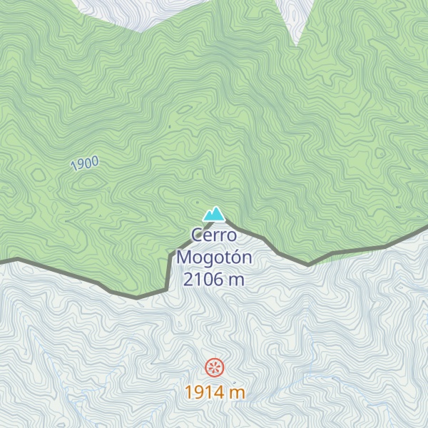 Map of Cerro Mogotón