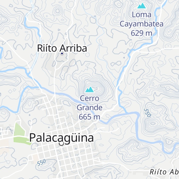 Map of Cerro Grande