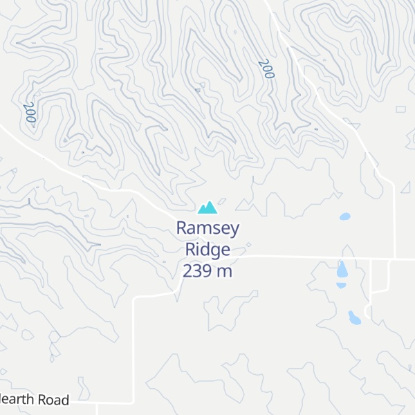 Map of Ramsey Ridge