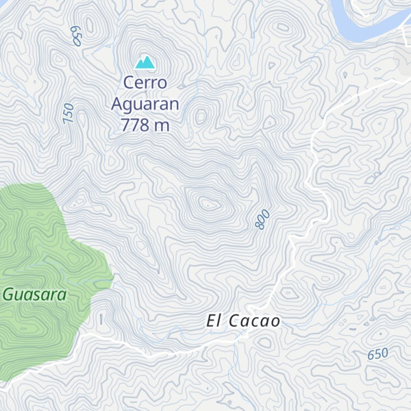 Map of Cerro El Tenidera