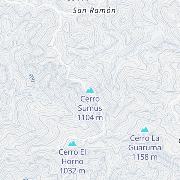Map of Cerro Sumus