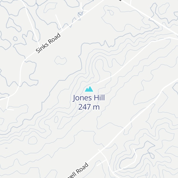Map of Jones Hill