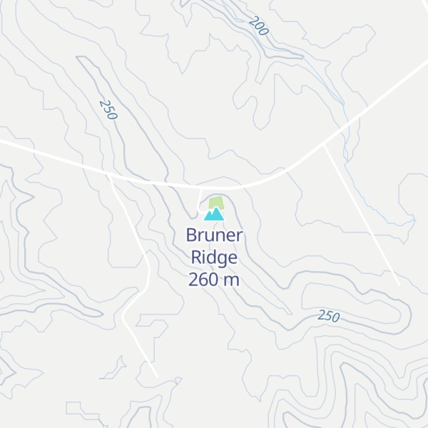 Map of Bruner Ridge