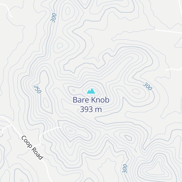 Map of Bare Knob