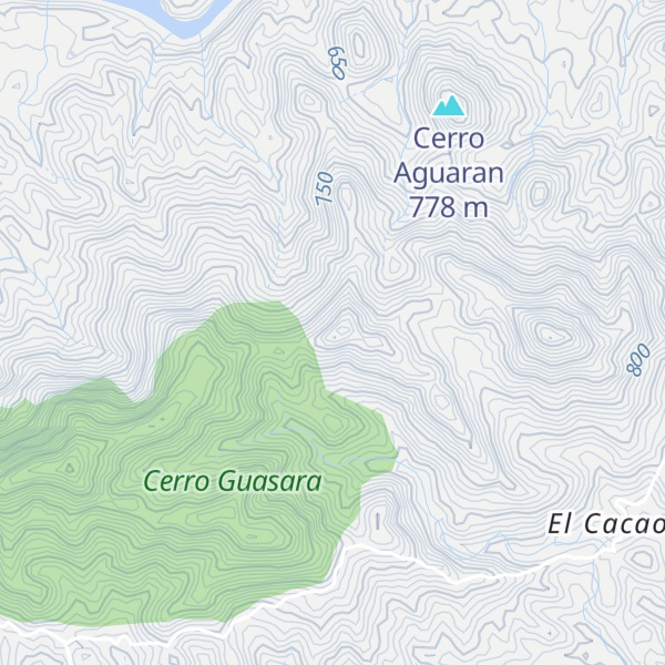 Map of Cerro Lumanto