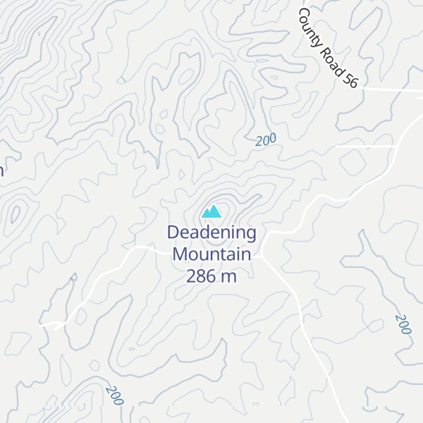 Map of Deadening Mountain