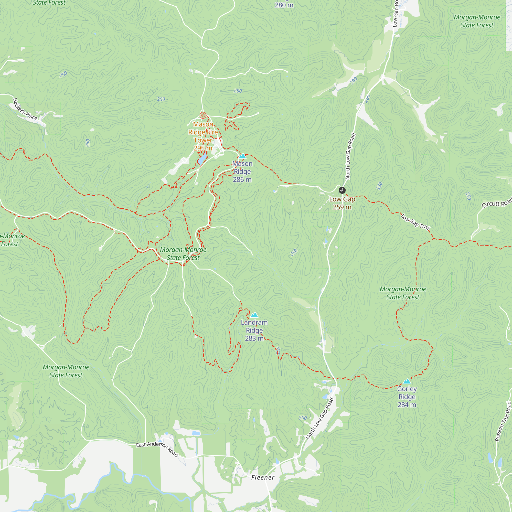 Draper Cabin map