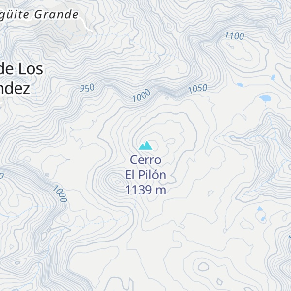Map of Cerro El Pilón