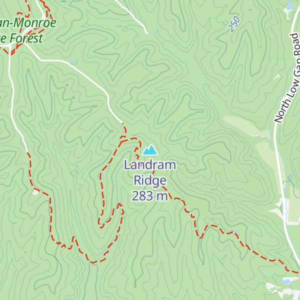 Map of Landram Ridge