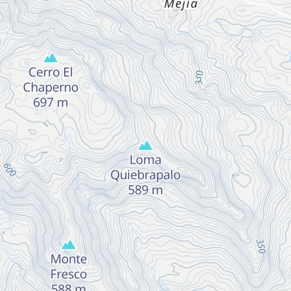 Map of Loma Quiebrapalo
