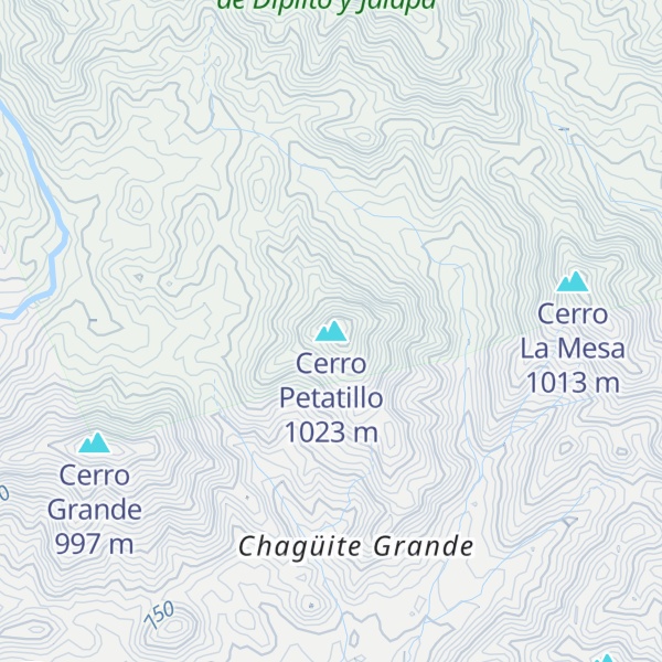 Map of Cerro Petatillo