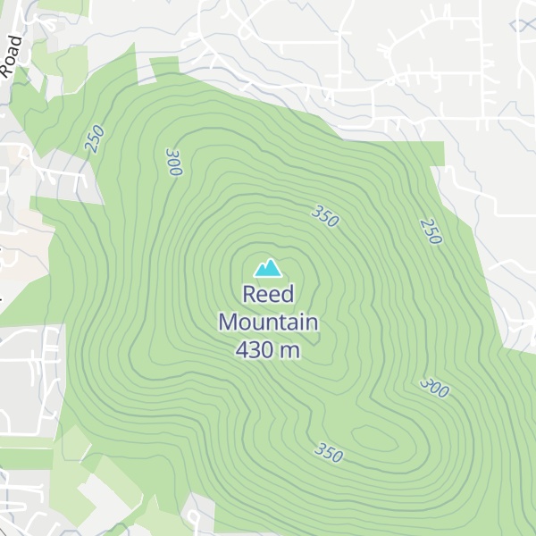 Map of Reed Mountain